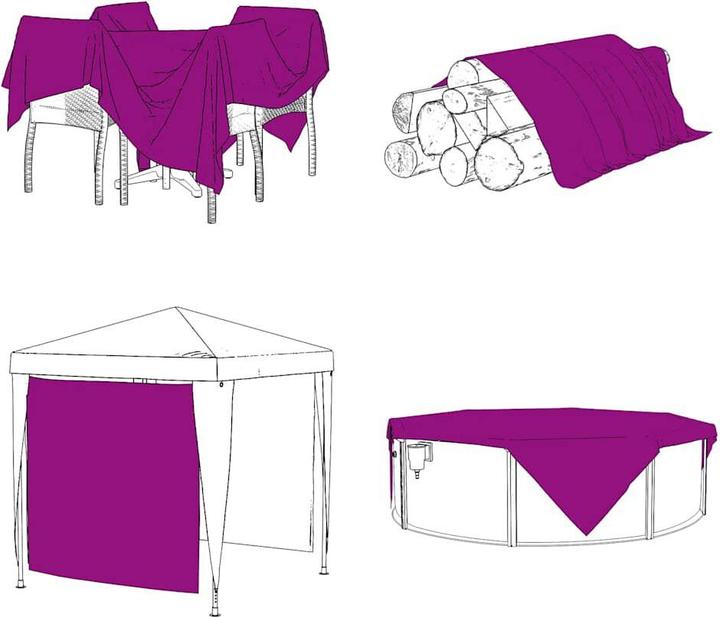 Immagine prodotto VidaXL Telone trasparente con occhielli 6x10 m Telone trasparente in PVC (600 x 1000 cm)