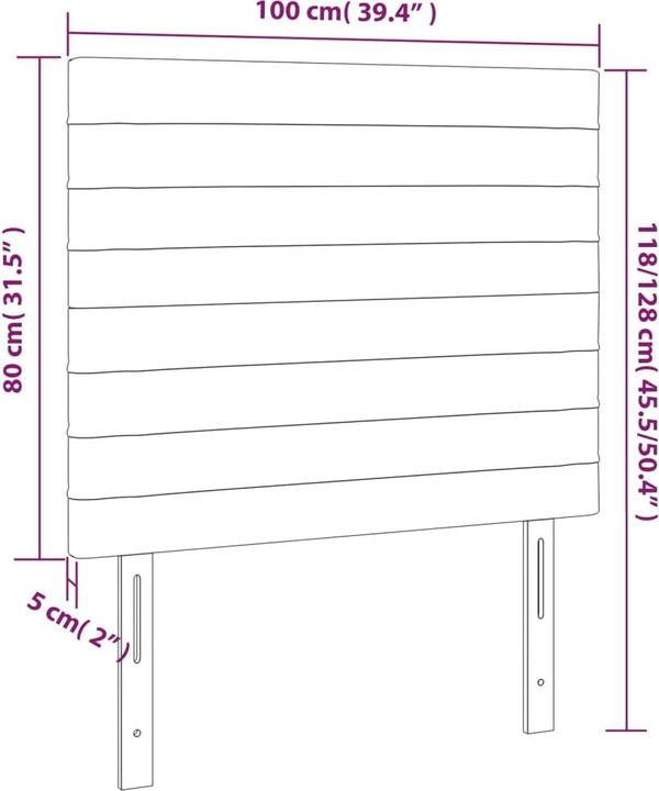 Image du produit VidaXL Daria (100 x 5 x 128 cm)