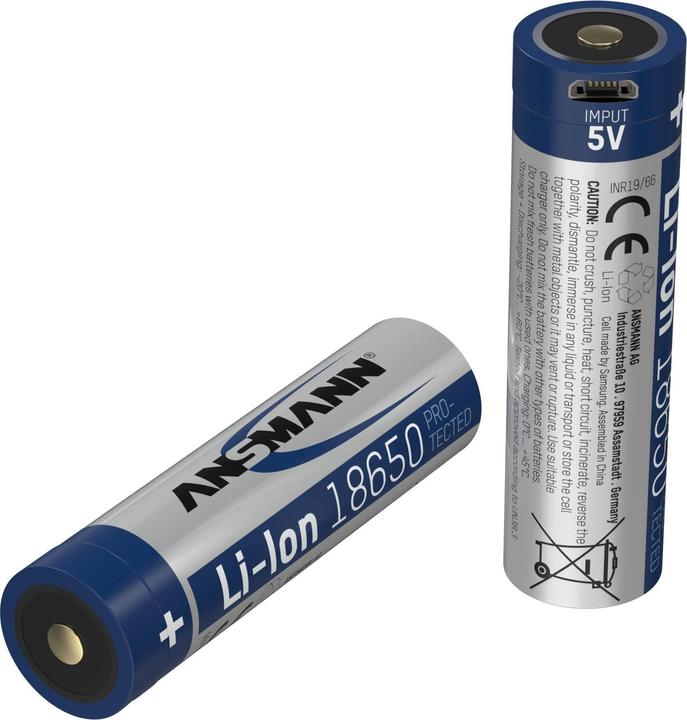 Image du produit Ansmann Li-Ion 18650 (1 pcs, 18650, 2600 mAh)