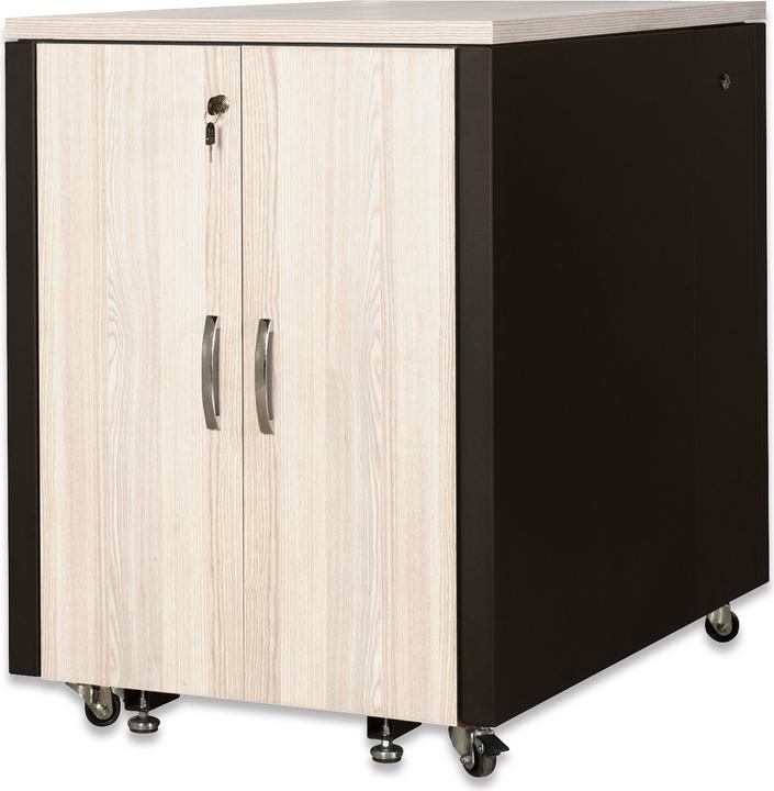 Immagine prodotto Assmann DIGITUS armadio insonorizzato 1000x750x1130 mm superficie in legno acero (17 HE, Rack da 19 pollici)