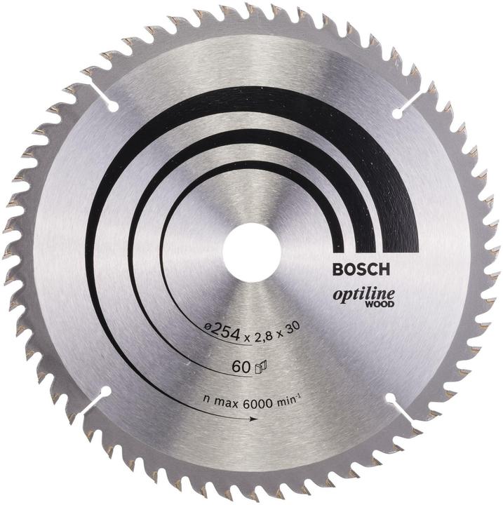 Bosch Professional Zubehör PRO Wood Kreissägeblatt, 254 x 2,8 x 30 mm