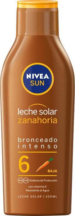 NIVEA Sun Protection Milk LSF 6 (200 ml) (Sonnenmilch, Bis SPF 10, 200 ml)