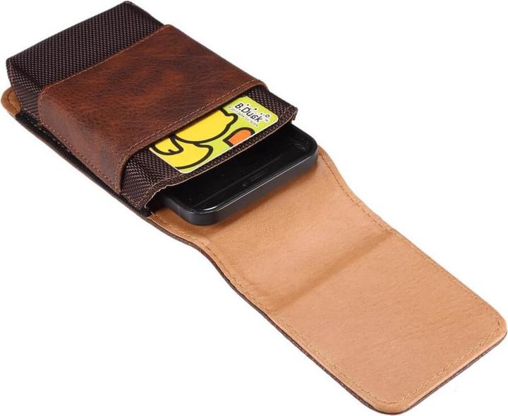 Immagine prodotto Cover-Discount Nylon - Borsa da cintura in pelle con tasca per carte di credito marrone / XL