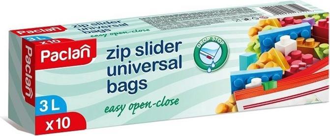 Productafbeelding Paclan ZIP SLIDER DIEPVRIESZAKKEN 3LX10ST 137120 (10 x)