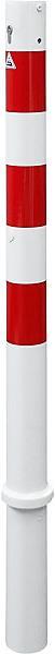 Image du produit kaiserkraft Poteau de délimitation, Ø 76 mm, blanc / rouge