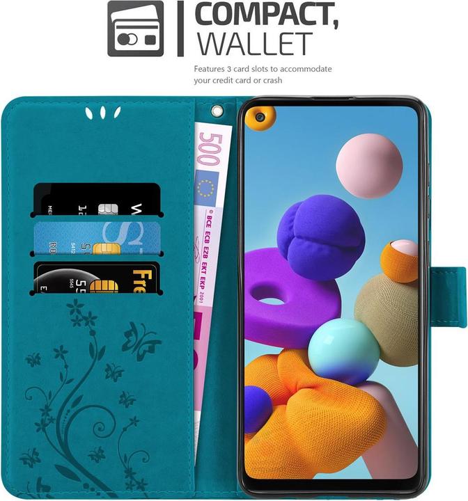 Immagine prodotto Cadorabo Copertina del libro di fiori (Samsung Galaxy A21s)