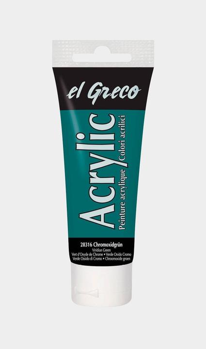 Actual product image Kreul el Greco Acrylic (Chrome oxide green, 75 ml)