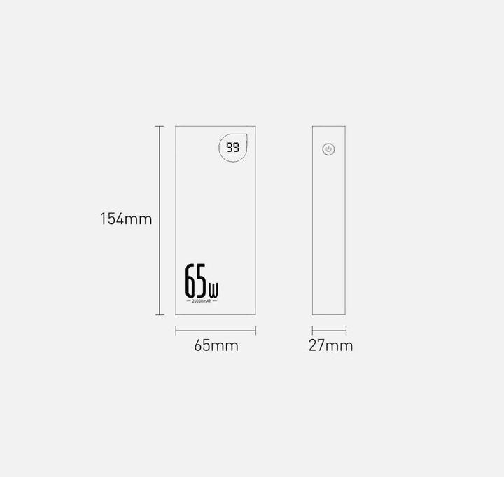 Image du produit Baseus Série Adaman (20000 mAh, 65 W, 74 Wh)