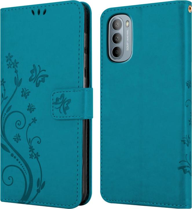 Actual product image Cadorabo Flower Book cover (Motorola Moto G31, Motorola Moto G41)