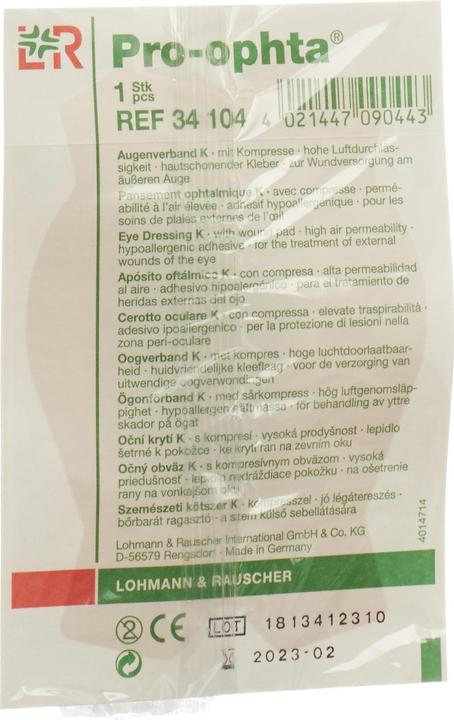 Produktbild Pro Ophta Augenverband lichtdicht hautfarbig (1 x)