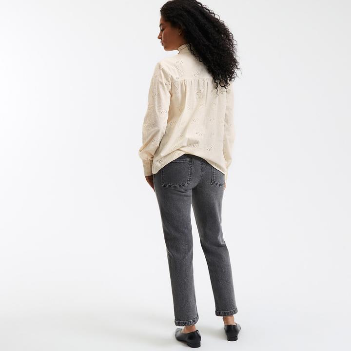 Actual product image La Redoute Collections Straight maternity jeans with high stretch insert at waistband (26)