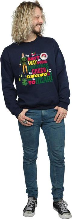Actual product image Elf Mens Christmas Cheer Sweatshirt (M)