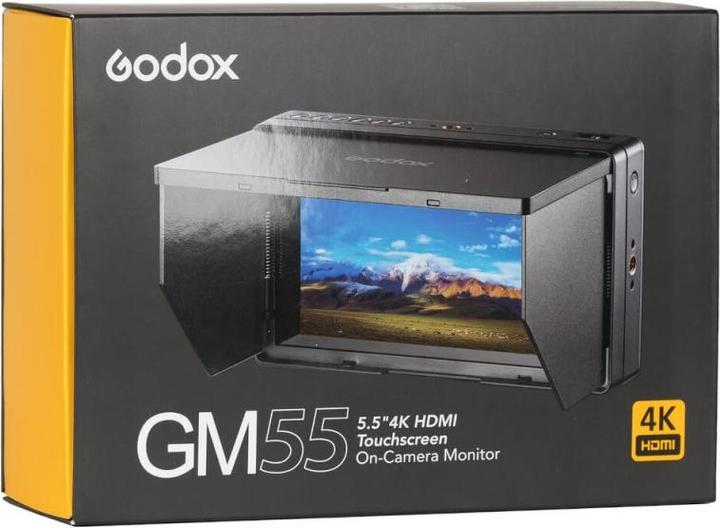 Image du produit Godox Moniteur à écran tactile 5,5 HDMI sur caméra 4K (5.50", Full HD)