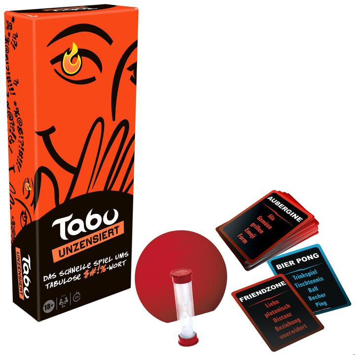 Actual product image Hasbro Taboo Uncensored (German)