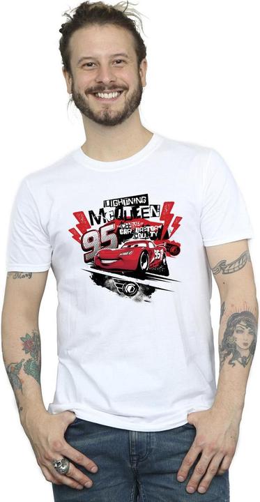 Immagine prodotto Disney Cars Lightning McQueen Collage Maglietta Uomo (S)