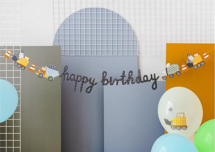 Actual product image Partydeco Guirlande - Véhicule de chantier (2m)