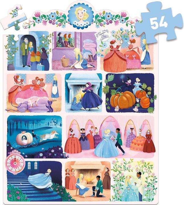 Actual product image Djeco Story puzzle Cinderella 54 pieces (54 pieces)