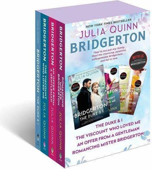 Produktbild Bridgerton Boxed Set: The Duke and I/The Viscount Who Loved Me/An Offer from a Gentleman/Romancing M (Englisch, Quinn Julia, 2022)