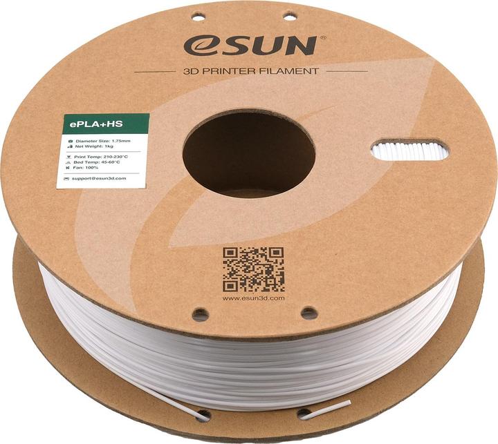 Actual product image eSUN EPLA+HS 1.75mm COLD WHITE 1kg (PLA+, 1.75 mm, 1000 g, White)