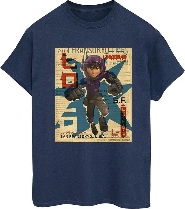 Produktbild Disney Big Hero 6 Baymax Hiro Newspaper TShirt (L)