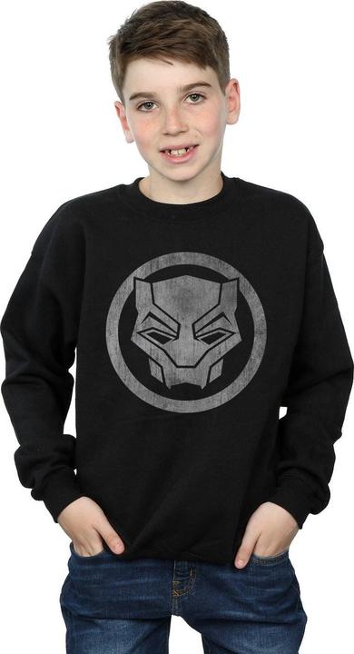 Actual product image Boys Black Panther Distressed Icon Sweatshirt (152, 158)