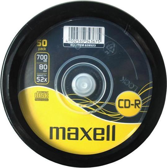 Produktbild Maxell CD-R 80min 700MB Spindel 50pk 50 Stück(e) (50 x)