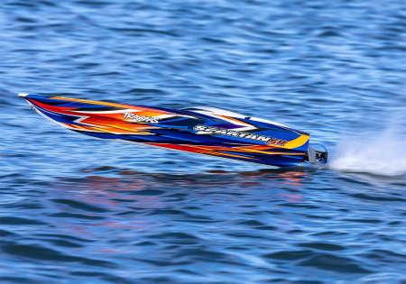 Image du produit Traxxas BOAT SPARTAN SR 1037mm 1:10 EP RTR ORANGE TQi 2.4GHz SANS chargeur et SANS accu