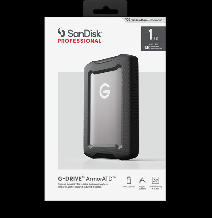 Actual product image SanDisk Professional G-DRIVE ArmorATD (1 TB)
