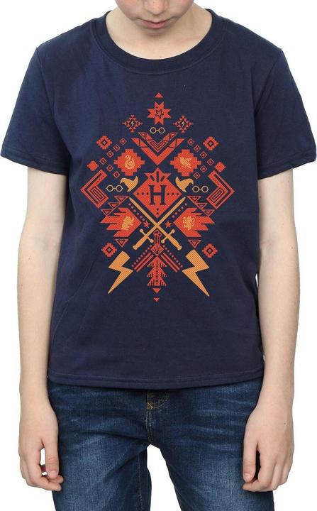 Actual product image Boys Christmas Fair Isle T-Shirt (128)