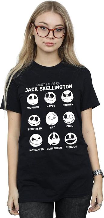 Immagine prodotto Disney Nightmare Before Christmas The Many Faces Of Jack Maglietta Ampia Donna (M)