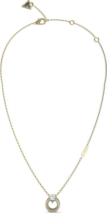 Guess 16-18" HEART CRYS CIRCLE NK Halskette (Edelstahl)