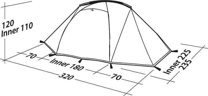 Produktbild Robens Lodge 3 (Kuppelzelt, 3.50 kg, 3 Personen)