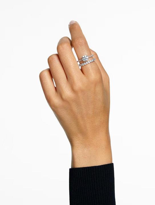 Produktbild Swarovski Constella Princess Ring Set Silber (52)