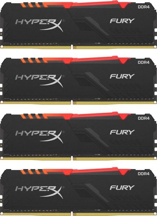 Produktbild HyperX Fury RGB (4 x 8GB, 2400 MHz, DDR4-RAM, DIMM)