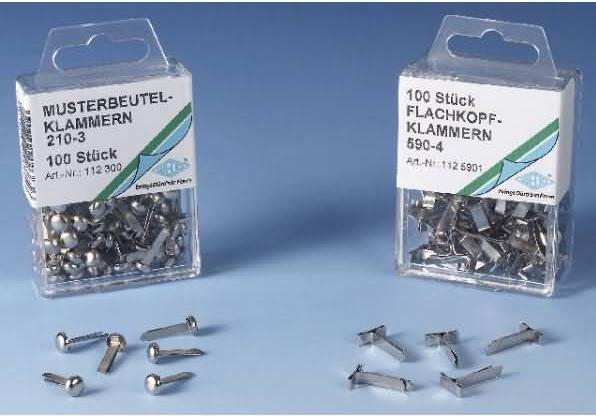 Produktbild Wedo Flachkopfklammer vernickelt (100 x)