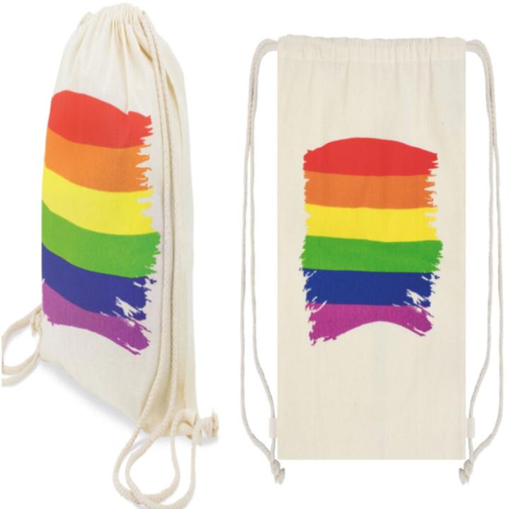 Produktbild Lgbt-Flaggen-Rucksack Aus Baumwolle