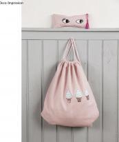 Image du produit Rayher Sac à cordon avec sac à cordon, rose, 2 S