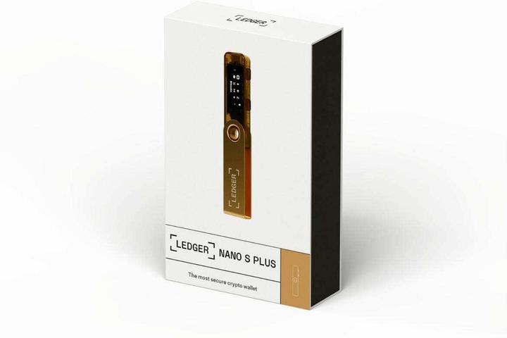 Produktbild Ledger Nano S Plus - Gold (Ethereum Classic, Bitcoin, Dash, Dogecoin, Litecoin, Weitere)