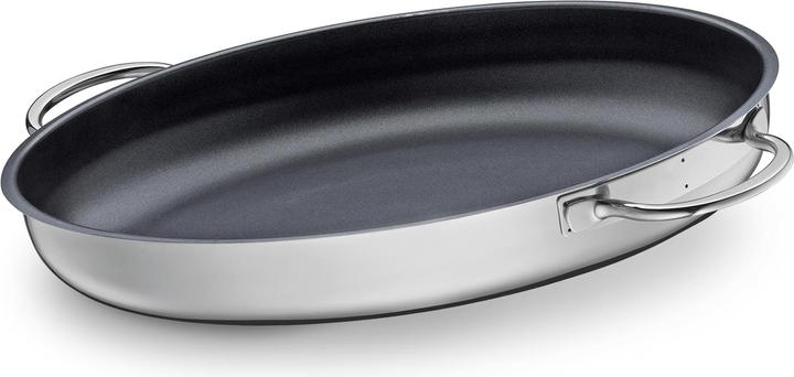 Immagine prodotto Küchenprofi Padella per pesce, ovale (27 cm, Set di pentole e padelle da cucina, Acciaio inossidabile)