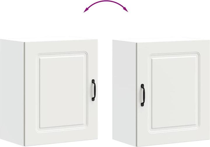 Image du produit VidaXL Armoire suspendue de cuisine Kalmar Blanc Matériau bois Armoire murale de cuisine (50 x 31 x 60 cm)