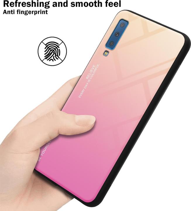Produktbild Cadorabo TPU 2 Farben Glas Cover (Samsung Galaxy A7 (2018))