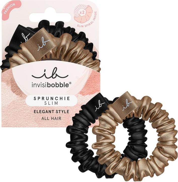 Immagine prodotto Invisibobble Fascetta per capelli Slim Sprunchie oro vero 2 pz. (Elastico per capelli)