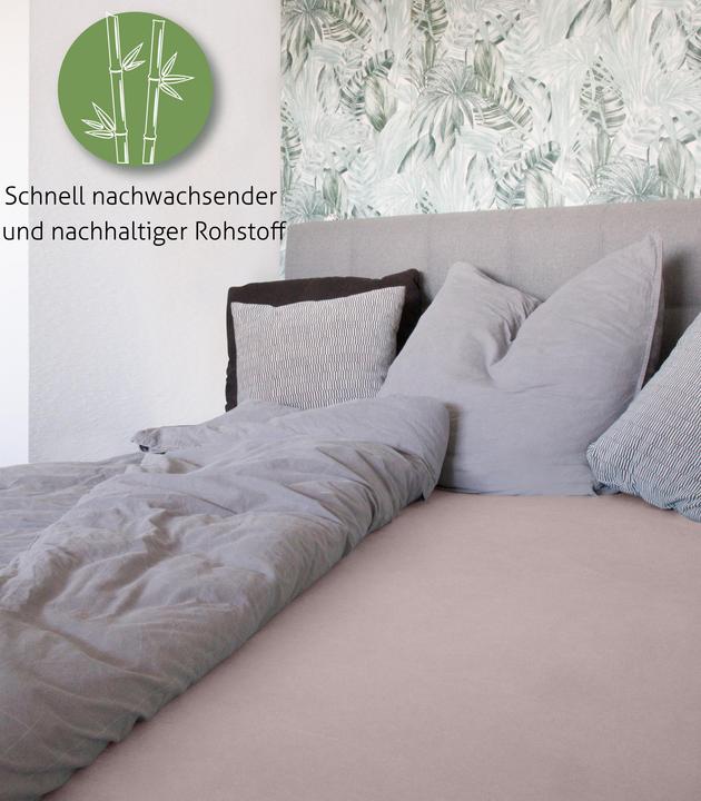 Image du produit Aspero Drap-housse en bambou Macau (180 x 200 x 30 cm)