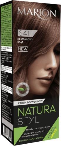 Marion Nature Style Color Hair Dye 641 Chestnut Bronze 80Ml + Conditioner 10Ml (Kastanienbraun)