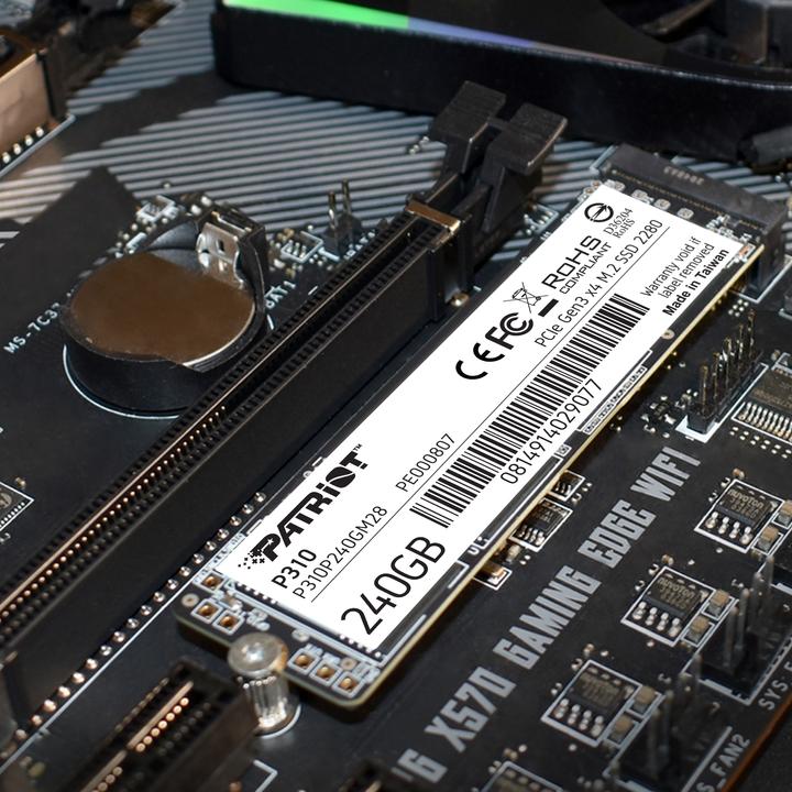 Actual product image Patriot P310 SSD 240 GB (240 GB, M.2 2280)