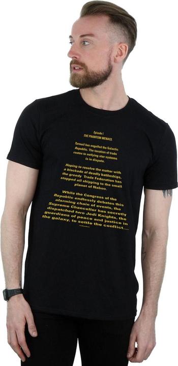 Immagine prodotto Star Wars The Phantom Menace Opening Crawl Maglietta Uomo (3XL)