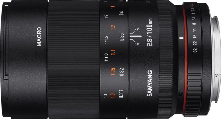 Immagine prodotto Samyang 100mm f/2.8 ED UMC Macro - Canon EF (Canon EF, Canon EF-S, Full-frame)