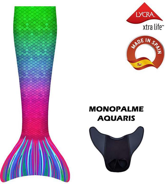 Kuaki Mermaids Costume da sirena con monope esclama aquaris