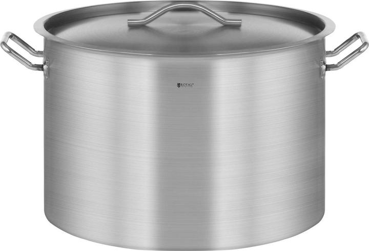 Royal Catering Kochtopf Induktion 106 Liter Kochtopf Mit Deckel Suppentopf Grosser Topf Eintopf (60 cm, Kochtopf, Edelstahl)