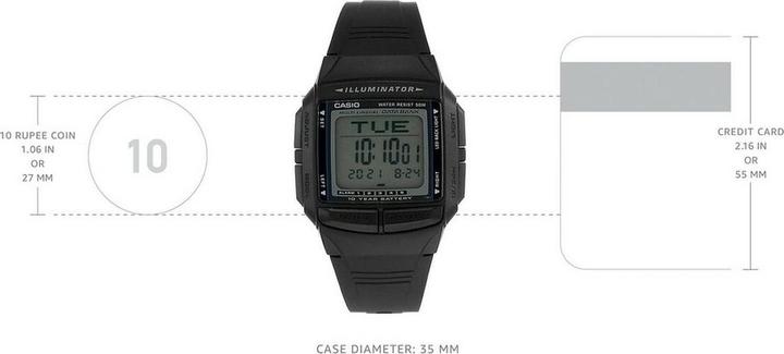 Immagine prodotto Casio Databank - DB-36-1A (Orologio digitale, 37 mm)